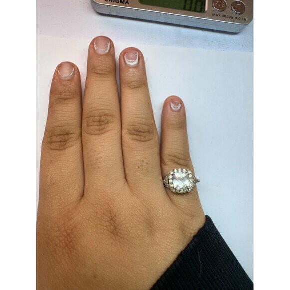 Estate Sterling Silver 925 Ring Size 7 Vintage Solid Band Classic Design - Picture 6 of 11